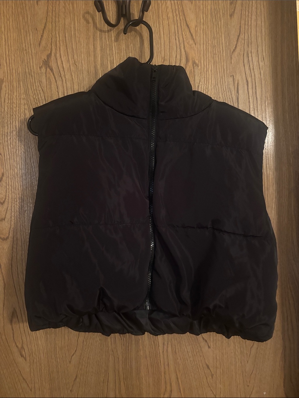 SHEIN Black Quilted Puffer Vest